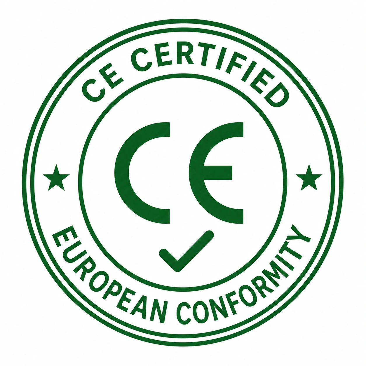CE Certified European Conformity badge